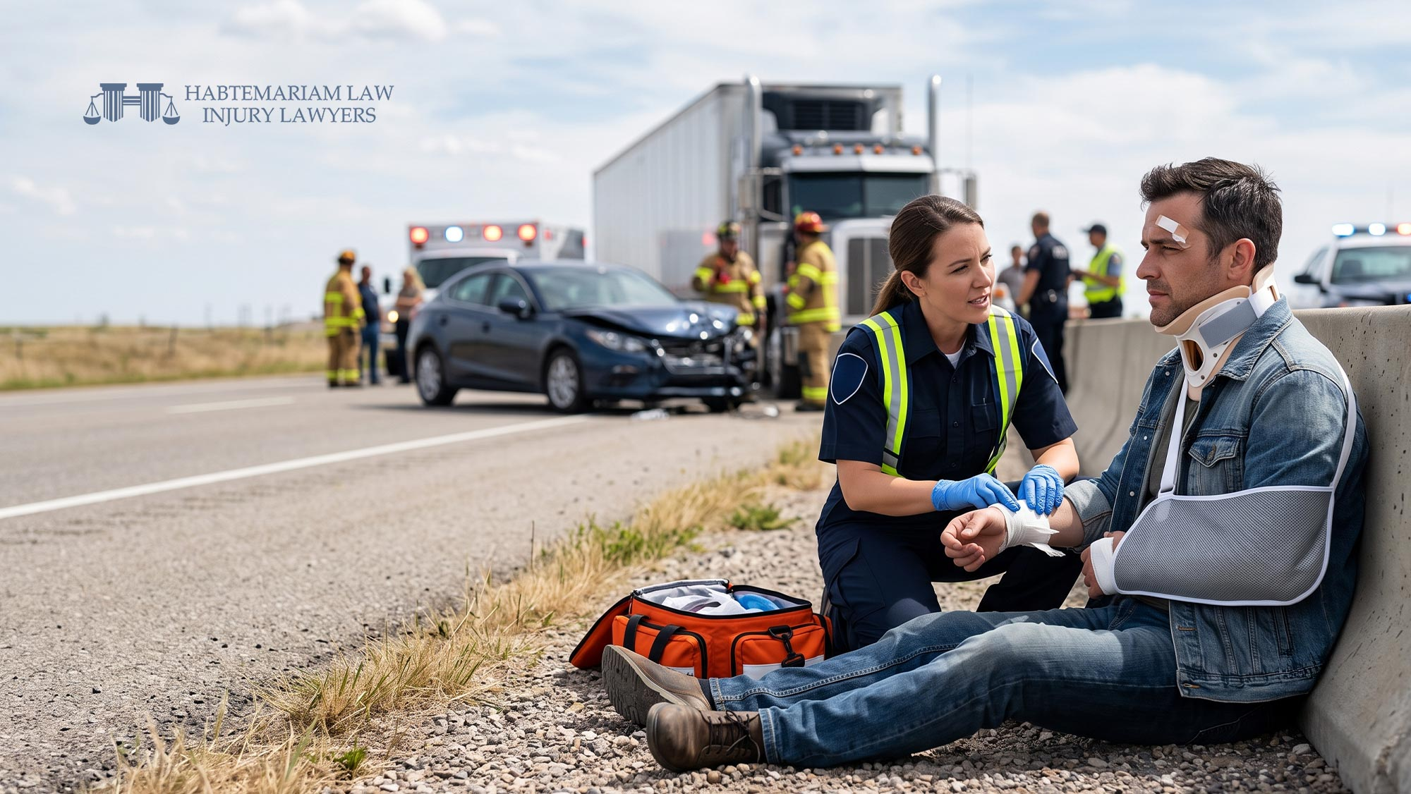 injured-driver-after-truck-accident-attorney Truck Accidents